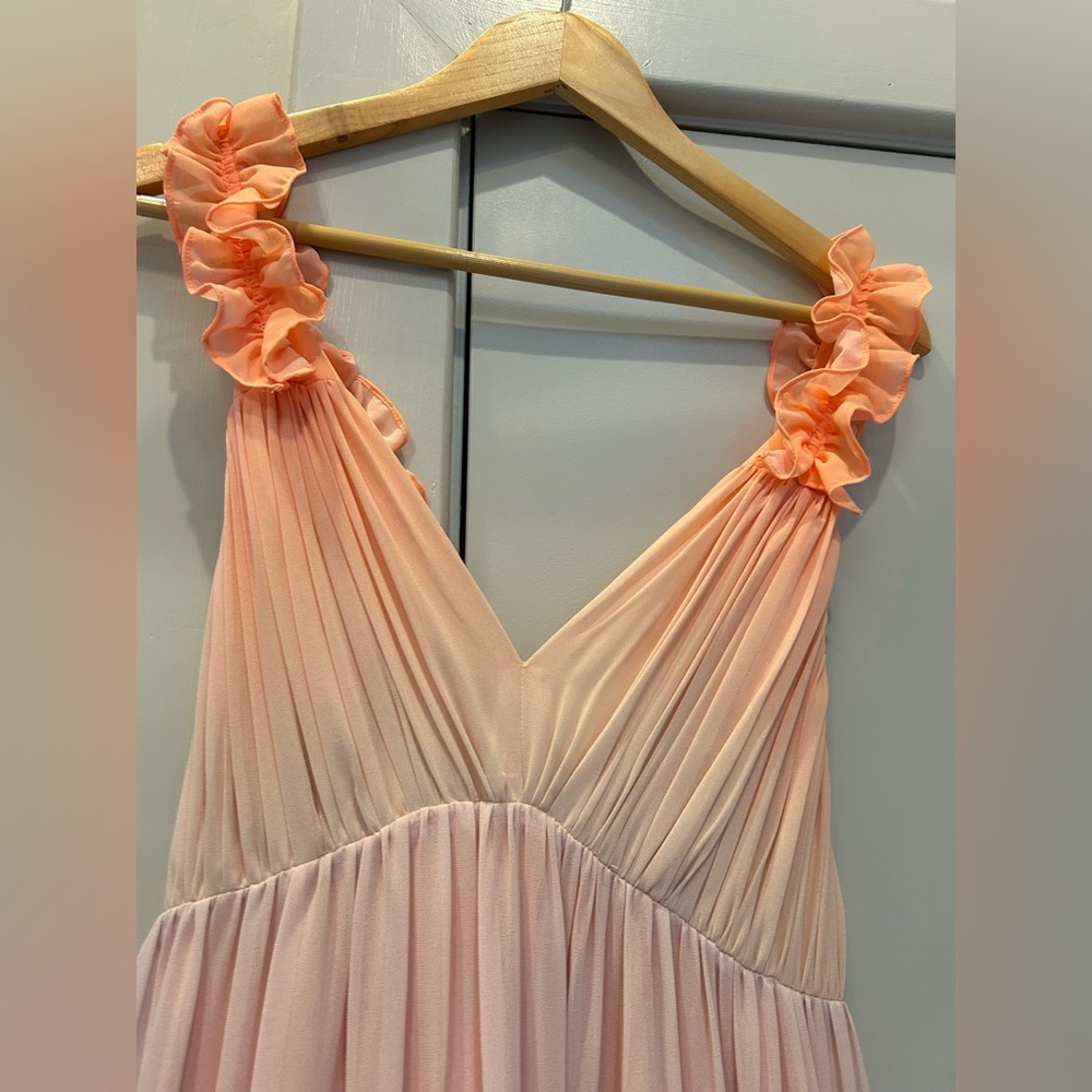 BHLDN Anthropologie V Neck Ombré Maxi Dress - worn once - Picture 7 of 12